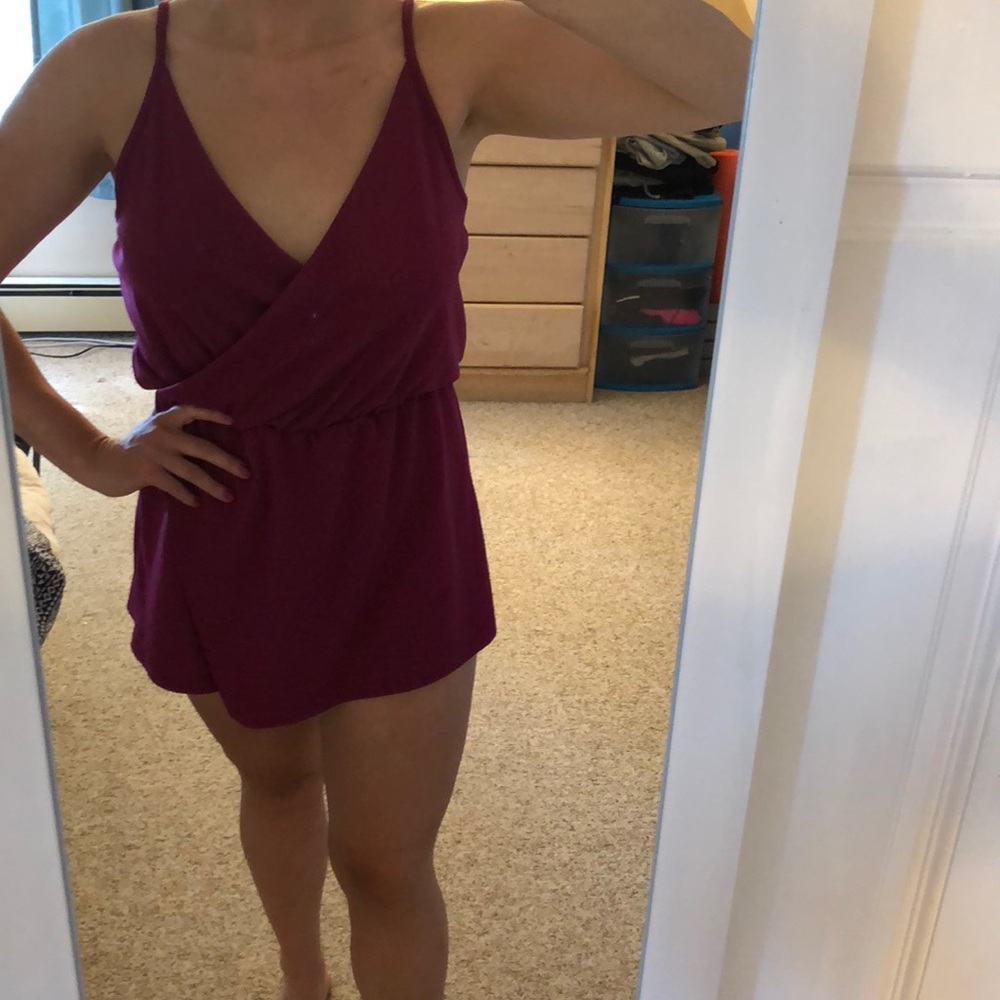 Pink summer romper
